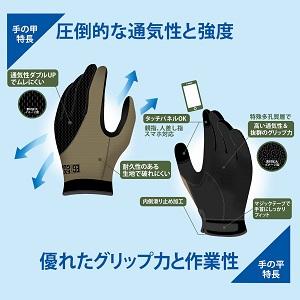 TOWA 手袋 EG-009 EXTRA GUARD Airflow スマホ 携帯 タッチパネル対応 東和｜21248｜02