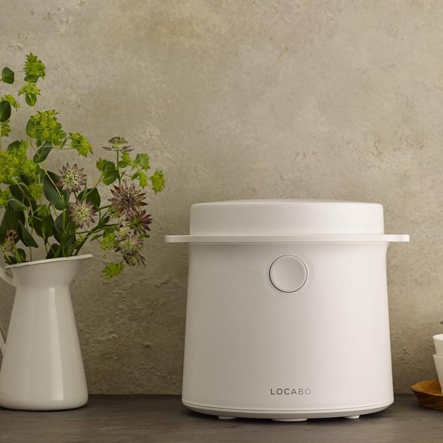 糖質カット White LOCABO ロカボ 炊飯器 JM-C20E-W ホワイト 炊き2合