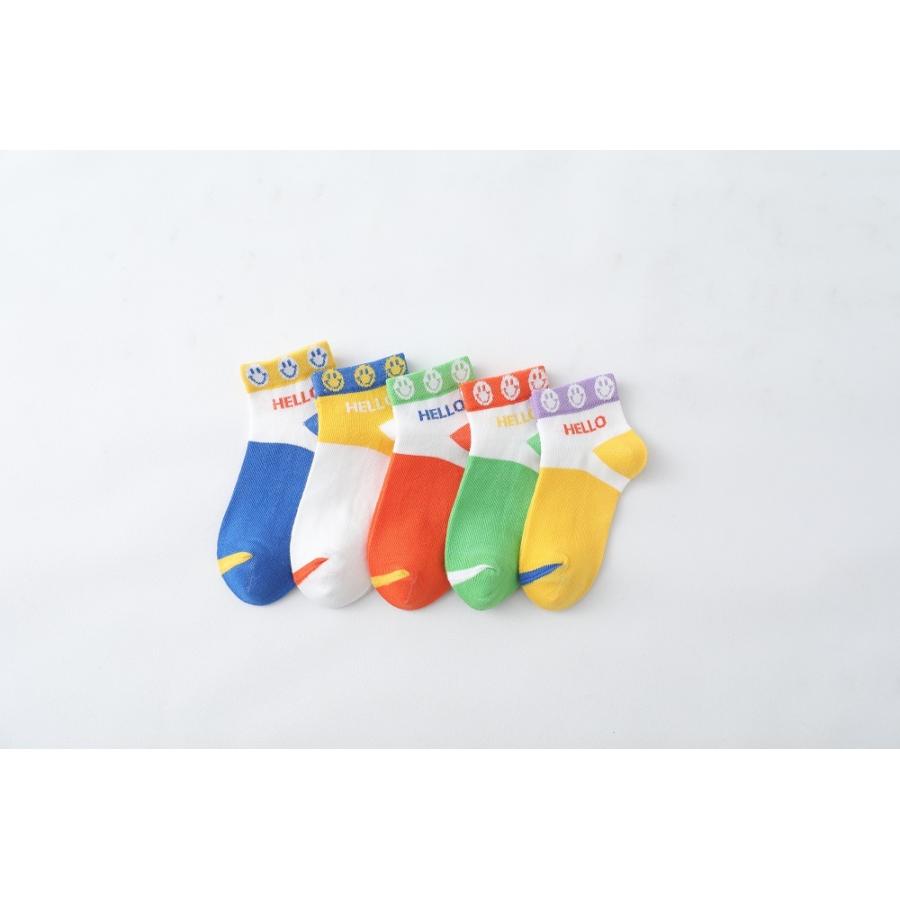 送料無料 靴下 キッズ 夏用 メッシュ こども 子供用ショートソックス 男の子 5足セット |靴下 ソックス  速乾 消臭 【b22108】(メール便) |  | 03
