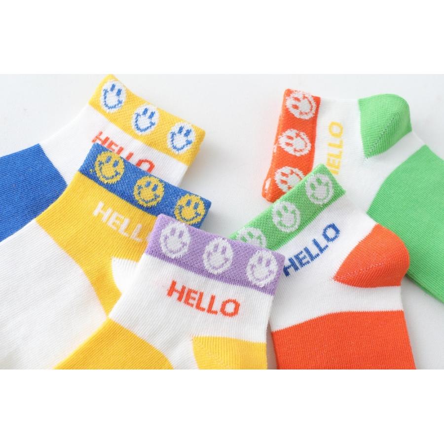 送料無料 靴下 キッズ 夏用 メッシュ こども 子供用ショートソックス 男の子 5足セット |靴下 ソックス  速乾 消臭 【b22108】(メール便) |  | 04