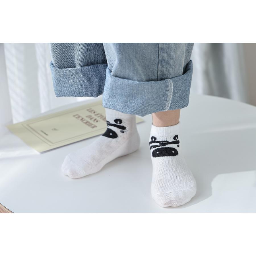 送料無料 靴下 キッズ 夏用 メッシュ こども 子供用ショートソックス 男の子 5足セット |靴下 ソックス  速乾 消臭 【b22109】(メール便) |  | 05