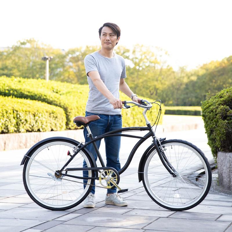 ビーチクルーザー ビーチサイクル 26インチ 自転車 おしゃれ 街乗り 新生活 通勤 通学 人気 プレゼント おすすめ 安い 送料無料 BC260 九州限定｜21technology｜11