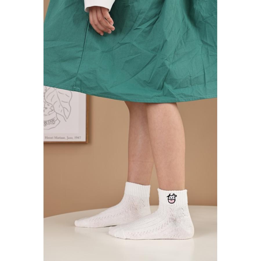 送料無料 靴下 キッズ 夏用 こども 女の子 子供用ソックス 5足セット |靴下 ソックス 速乾 消臭 【g22006】(メール便) |  | 12