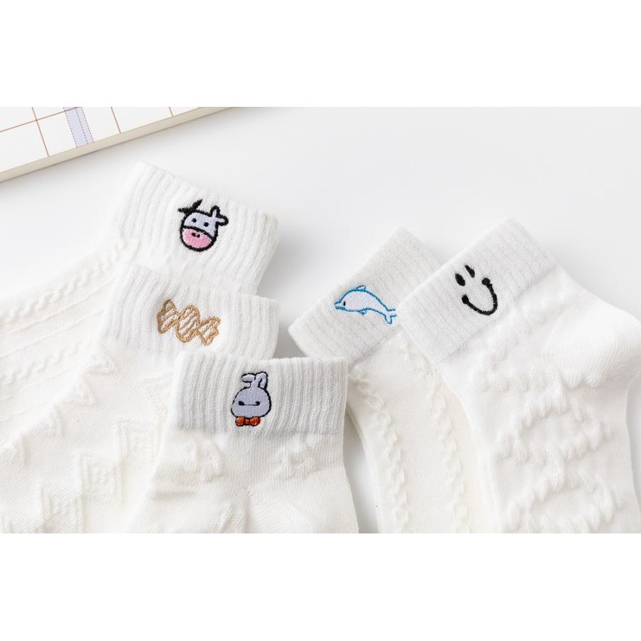 送料無料 靴下 キッズ 夏用 こども 女の子 子供用ソックス 5足セット |靴下 ソックス 速乾 消臭 【g22006】(メール便) |  | 02