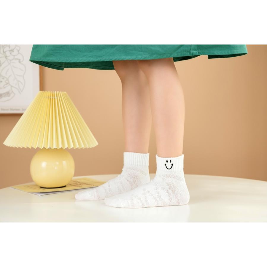送料無料 靴下 キッズ 夏用 こども 女の子 子供用ソックス 5足セット |靴下 ソックス 速乾 消臭 【g22006】(メール便) |  | 09