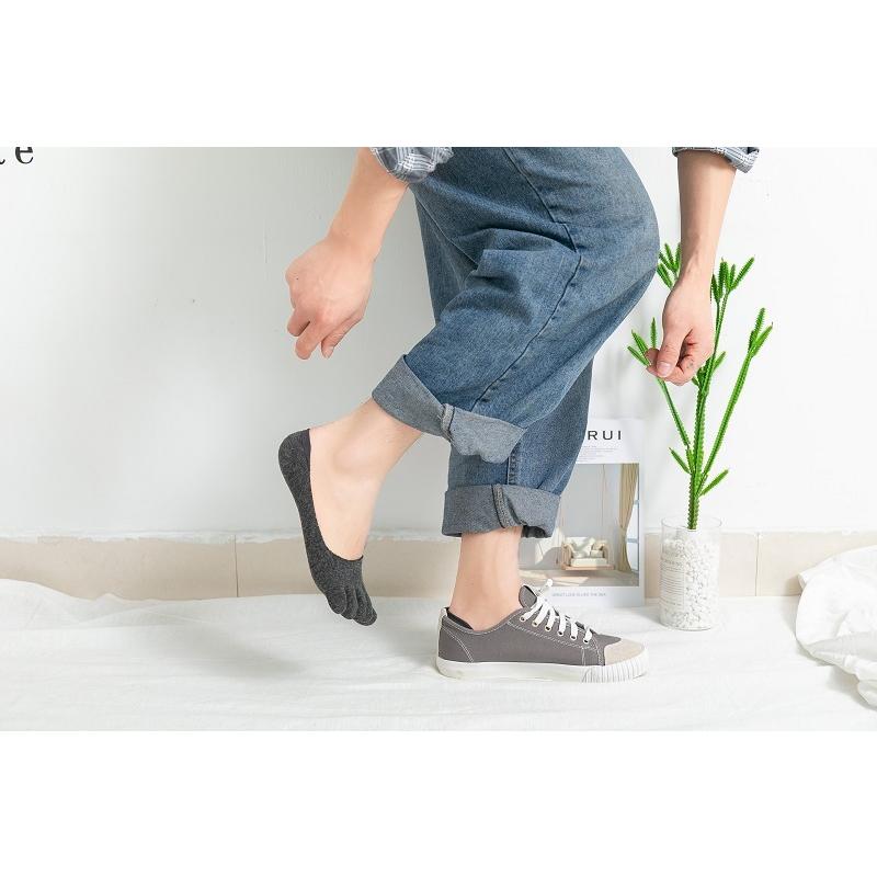 靴下 ソックス メンズ 男性用 4足セット 五本指 フリーサイズ スニーカー プレゼント お洒落 お得 送料無料 メール便 M0503 |  | 02