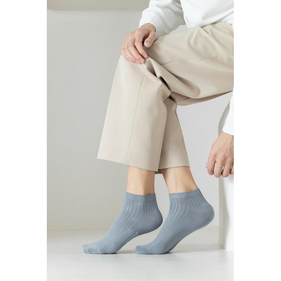 送料無料 靴下 メンズ  5足セット 男性用靴下 |ストライプ柄 くるぶし 綿 春夏 紳士靴下 用 誕生日  【m9201】(メール便) |  | 01