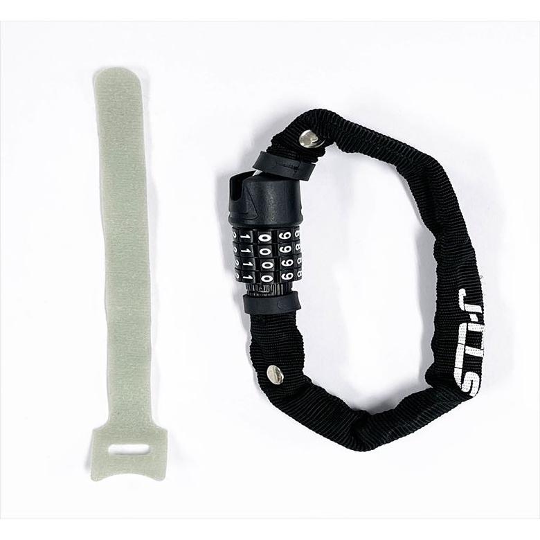 自転車 バッテリーロック ロック 鍵 電動バッテリー 補助ロック サドル J&C ジェイアンドシー ロングワイヤー錠 防犯 盗難防止 自転車 TY769 黒 |  | 05