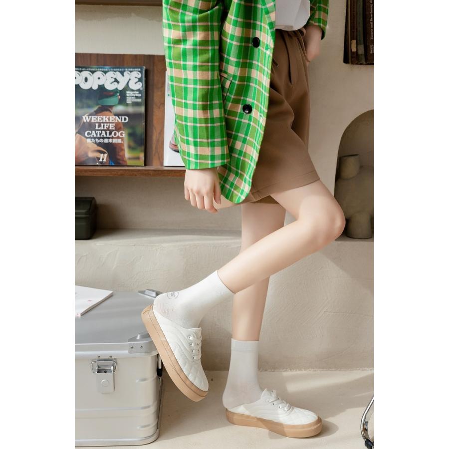 送料無料 靴下 レディース 秋冬用 5足セット 女の子 女性用靴下 綿 薄手 ハイソックス ロング くつした カラー 春夏 メール便  w04056 |  | 07