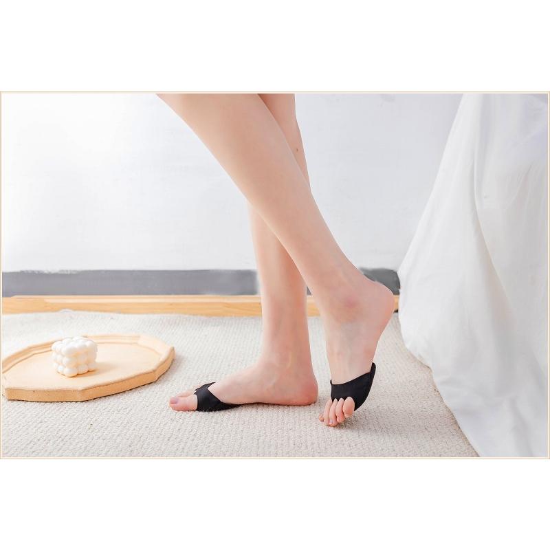 靴下 ソックス レディース 女性用 五本指 2足セット サンダル用 足裏パッド 滑り止め フリーサイズ 送料無料 メール便 W0551 |  | 03