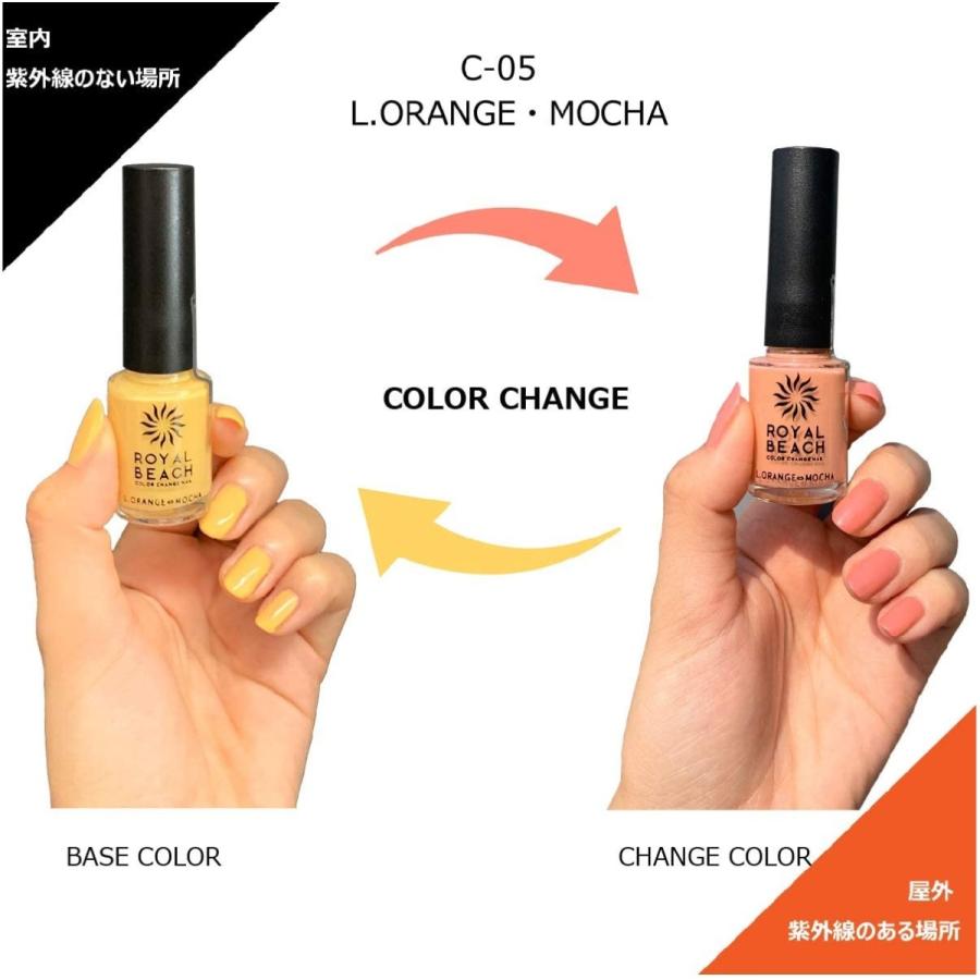 ネイルカラー・マニキュア CHIBA Nail coat 送料無料】ROYALBEACH ロイヤルビーチ カラーチェンジ ネイル C-01〜15