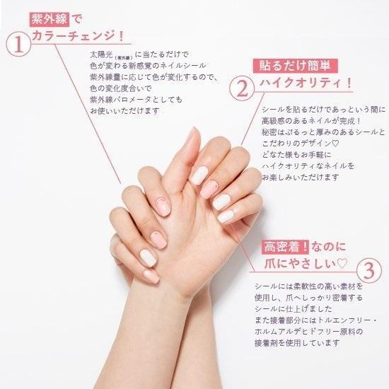 送料無料 CC PORAPORA カラーチェンジポラポラ ジェルネイルシール クリックポスト |  | 03