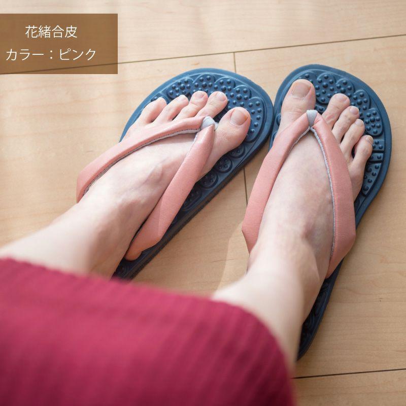 雪駄 日本製 大和工房 サンダル 和装小物 国産 おしゃれ かっこいい 職人 手作り 履物 草履 ルーム雪駄 リフレクソロジー 合皮花緒全２色 ユニセックス H160 |  | 17