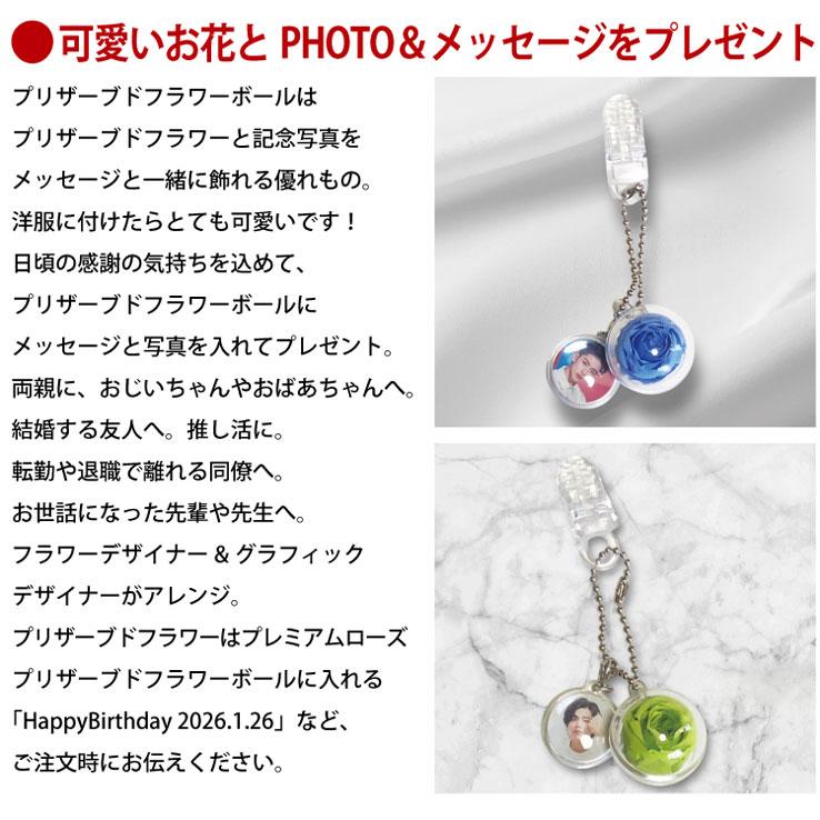 推し活グッズ 推し活ボール プリザーブドフラワーボール 写真