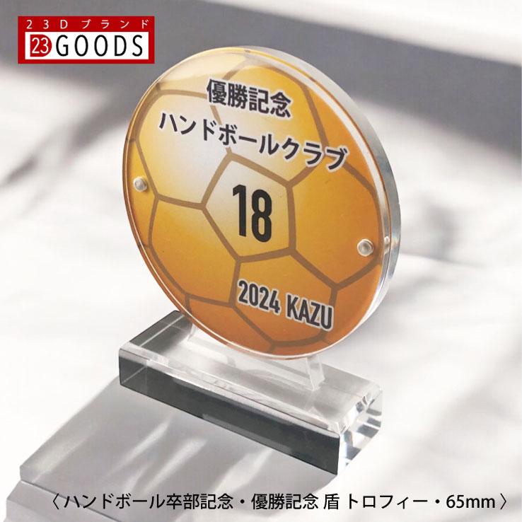 ハンドボール トロフィー 優勝記念 卒団記念 卒部記念 記念品 表彰 スポーツ大会 カラー盾 オリジナルデザイン ギフト 名入れ プレゼント オリジナルグッズ | 