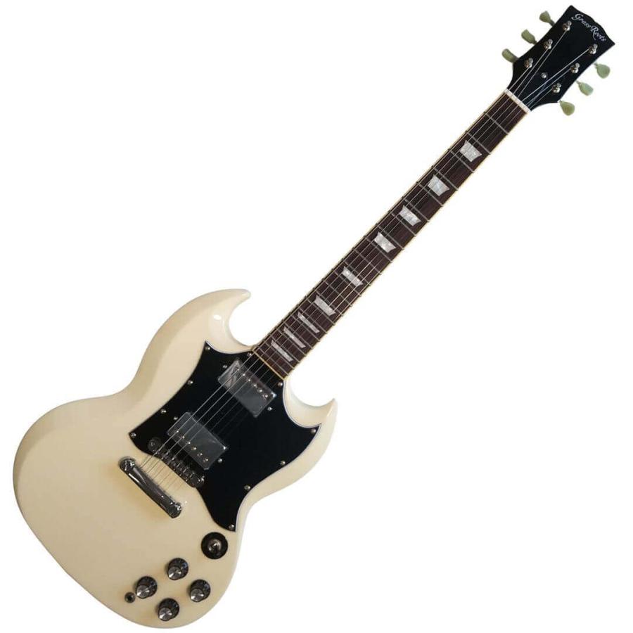GrassRoots G-SG-STD / WH（ホワイト）SGタイプ エレキギター : 西尾