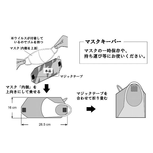 マスクキーパー大(ちょっと大きめ簡易マスクケース 携帯用) 《クールな