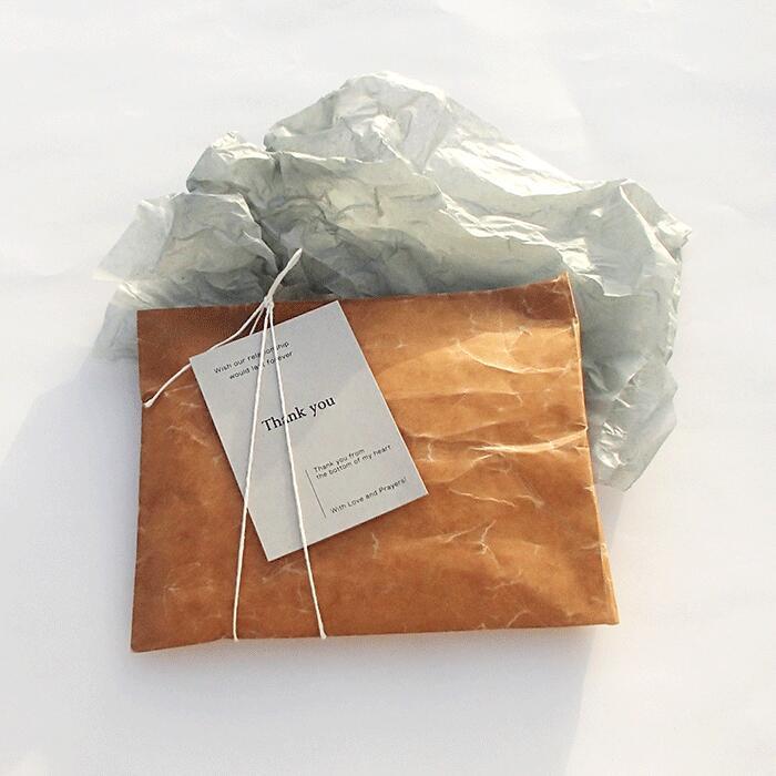 ロー引き封筒【160X200 クラフトお徳用100枚】ワックスペーパー