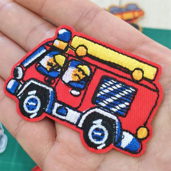 ワッペン アイロン 男の子 車 セット かっこいい くるま 働く車