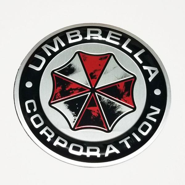 ステッカー バイオハザード アンブレラ社 金属 エンブレム アンブレラ