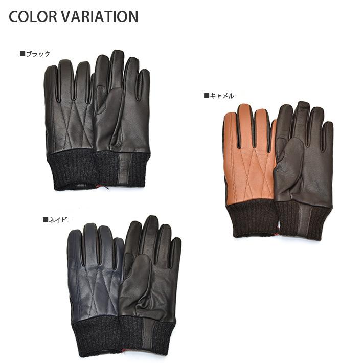 本革 手袋 スマホ 操作可能 メンズ グローブ ゴートレザー 山羊革