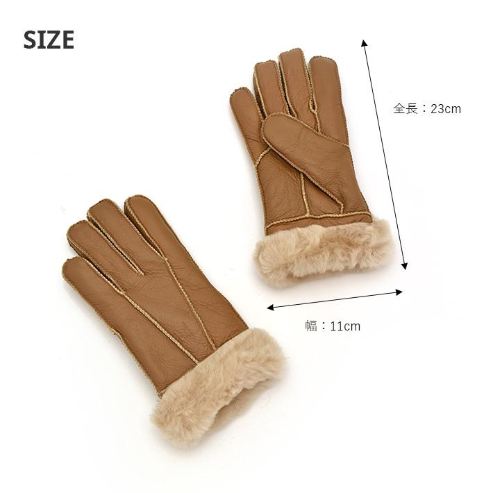 リアルムートン グローブ 手袋 本革 羊革 羊皮 毛皮 ダブルフェイス レザー レディース ギフト プレゼント 秋冬 No.308802 |  | 03