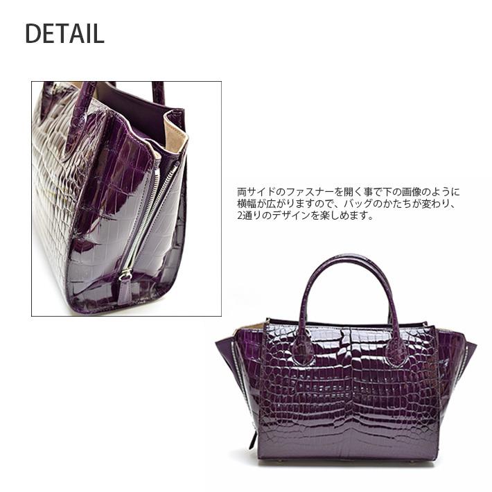 公式 クラブハリエ No ネイビー クリスマス 母の日 プレゼント ギフト ワニ革 鰐革 リアルレザー 本革 レディース 2way ショルダーベルト付き シャイニング センター取り ハンドバッグ クロコダイル バッグ