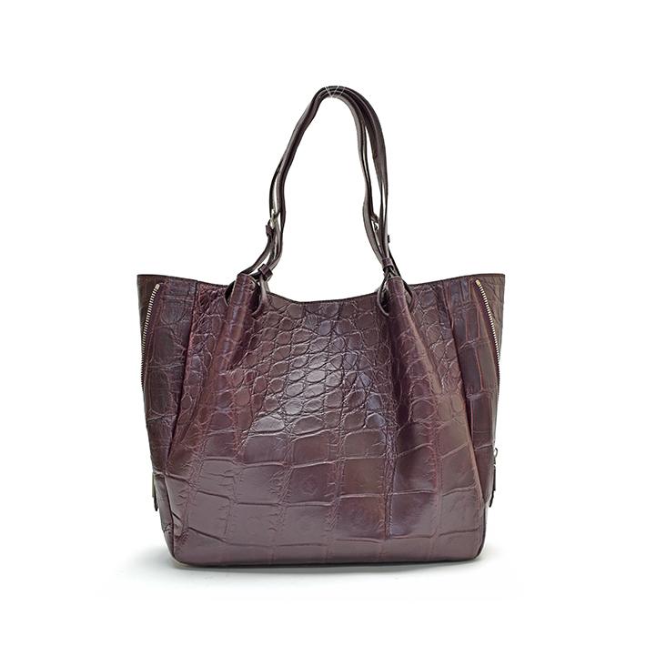 クロコダイル ハンドバッグ トートバッグ マット 本革 鰐革 ワニ革