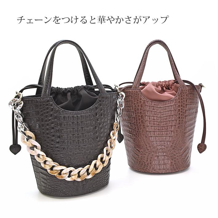 希少　美品　ワニ　カイマン　2way バンド　ショルダー バッグ カイマンワニ ショルダーバッグ ハンドバッグ 3way チェーン 軽量 斜