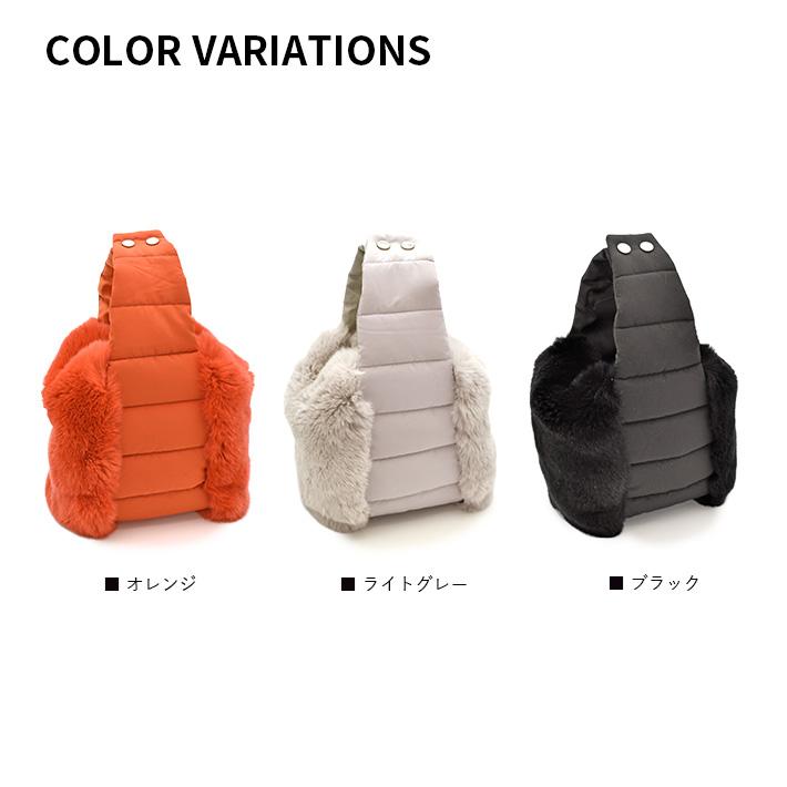 ファーバッグ レッキス キルティング ハンドバッグ 中綿 毛皮 リアルファー レディース ふわふわ 秋冬 ギフト プレゼント No.408779 |  | 02