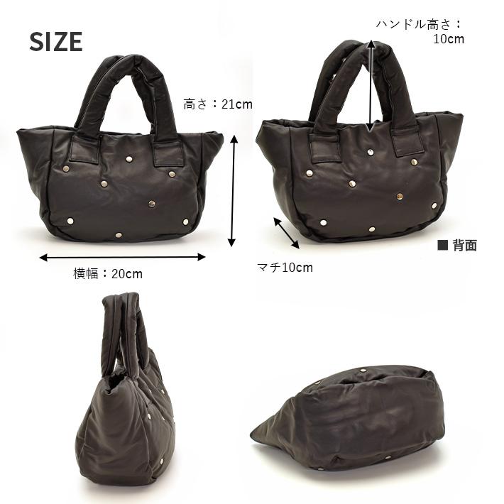 本革 トートバッグ ラムレザー 羊革 スタッズ レディース メンズ 通勤 通学 収納 革 本皮 本革 本革バッグ レザー 誕生日 ギフト 母 女性 プレゼントNo.408922 |  | 03