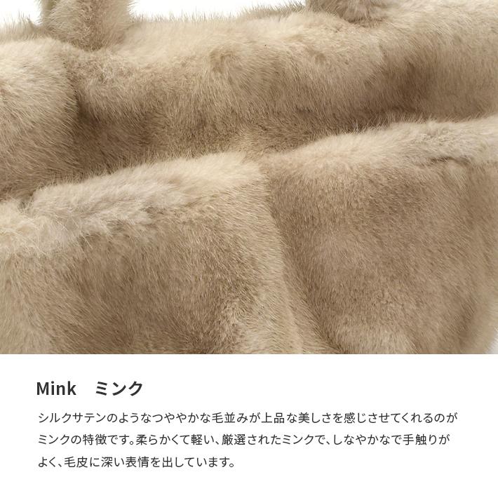 ミンク トートバッグ ハンドバッグ ファーバッグ レディース おしゃれ リアルレザー 大人 女性 母 旅行 プレゼント ギフト シンプル サファイア No.408929 |  | 05