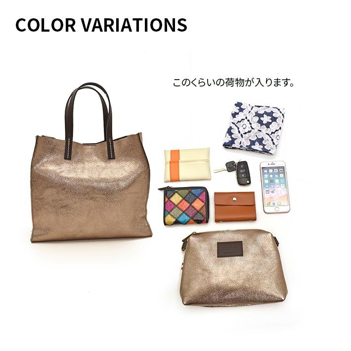 本革 牛革 トートバッグ ショルダーバッグ イタリアンレザー 2way カーフレザー カウレザー 本革 レディース No.408205 |  | 05