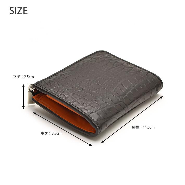 クロコダイル L字ファスナー ミニ財布 コンパクト財布 小銭入れ クロコダイル L字ファスナー ミニ財布 コンパクト財布 小銭入れ