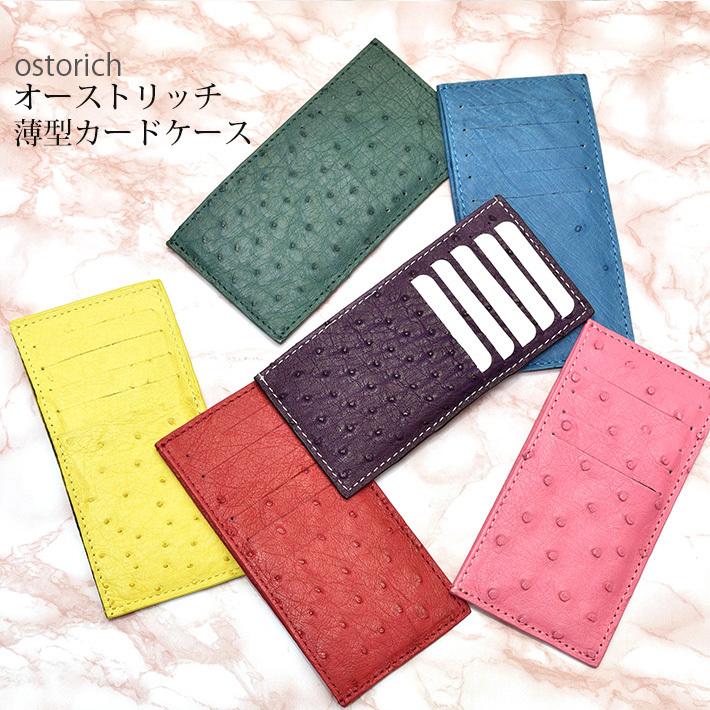オーストリッチ 薄型 カードケース 駝鳥革 ダチョウ革 ポイントカード収納 本革 リアルレザー レディース メンズ プレゼント ギフト No Rzyc8ii7z5 Www Bugacpusztahaza Hu