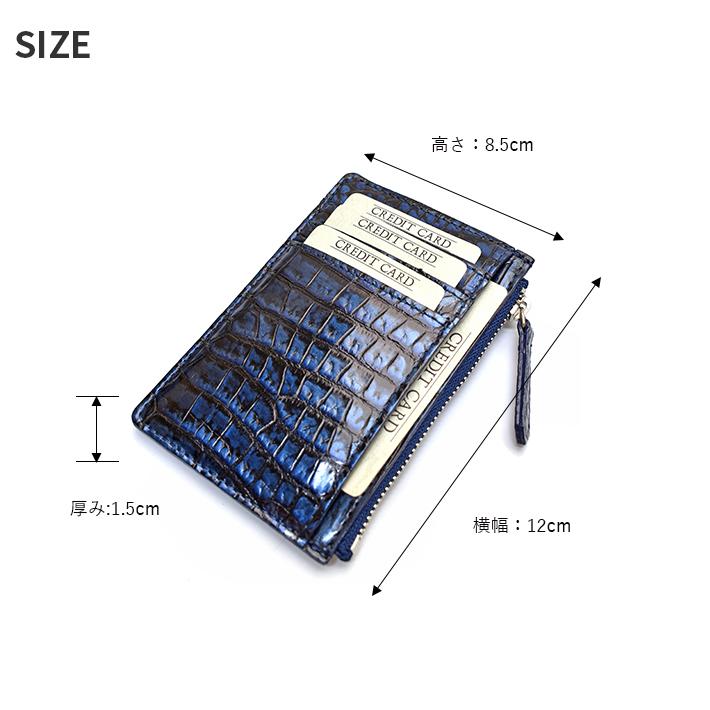 日本製 クロコダイル 薄型 ミニ財布 コンパクト財布 日本製 クロコダイル 薄型 ミニ財布 コンパクト財布