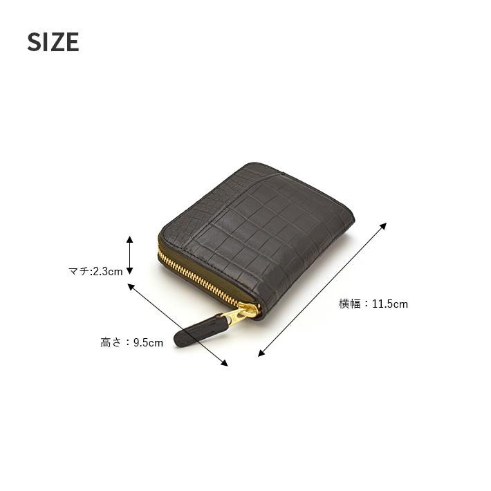 クロコダイル ラウンドファスナー ミニ財布 コンパクト財布 コインケース 小銭入れ マット メタリック ヒマラヤ 本革 レザー 鰐革 ワニ革 小物 日本製 No.608665 |  | 04