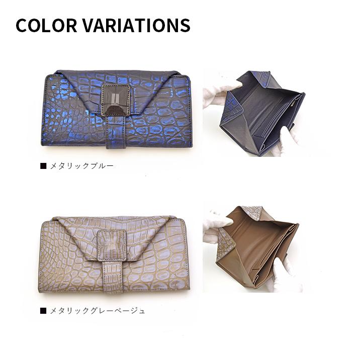 クロコダイル 長財布 ギャルソン マット 本革 リアルレザー 鰐革 ワニ革 レディース メンズ 男女兼用 高級感 小物 春財布 母 女性 プレゼント ギフト No.608685 |  | 03