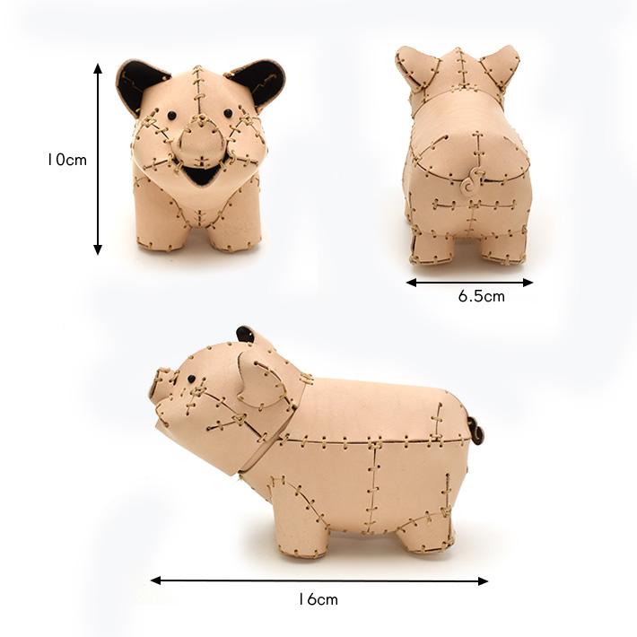 本革 レザークラフト 革で作る こぶた 子豚 初心者 キット 工作 糸 道具付き ハンドメイド 趣味 革小物 革雑貨 革細工 革模型 送料無料 No.808629 |  | 12