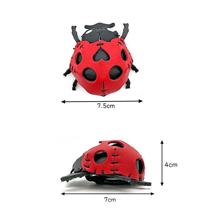 本革 レザークラフト 革で作る てんとうむし テントウムシ 初心者 キット 工作 糸 道具付き ハンドメイド 趣味 革小物 革雑貨 革細工 革模型 送料無料 No.808633 |  | 12