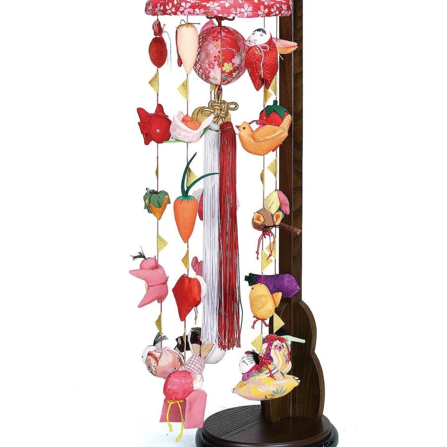 つるし雛 まり飾りさげもん 雛飾り 飾り台の高さが小83cm大125cmがセット つるし雛 まり飾りさげもん 雛飾り 飾り台の高さが小83cm