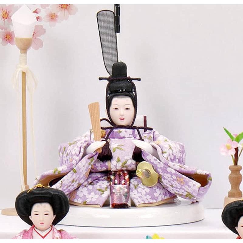雛人形 コンパクト ひな人形 雛 三段飾り 十人飾り 恵翠作 紙音 京十五