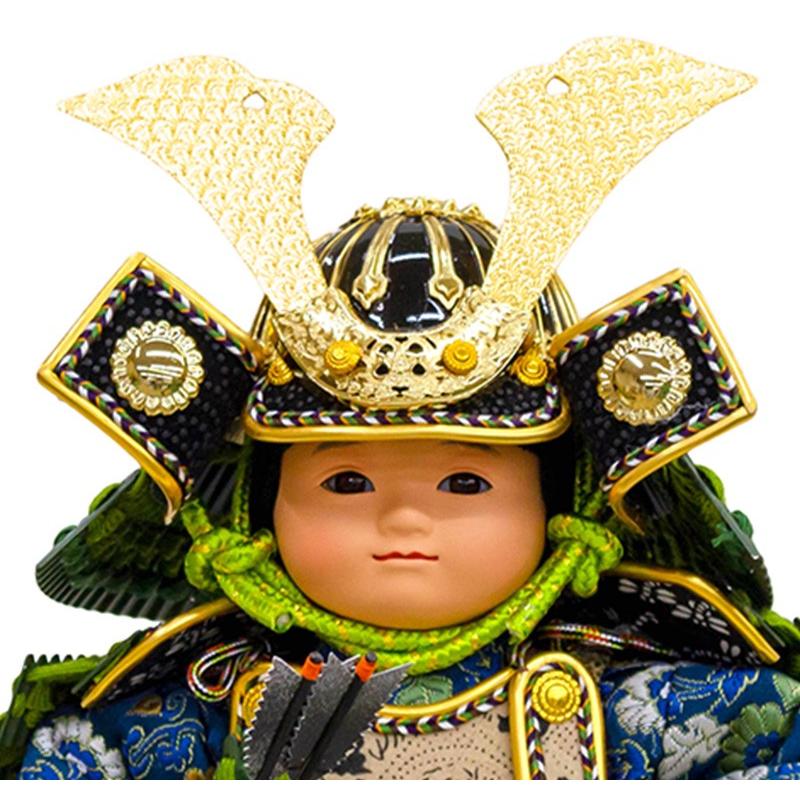 100周年記念祭】五月人形 子供大将飾り 単品 武者人形 清雲斉作 鎧着
