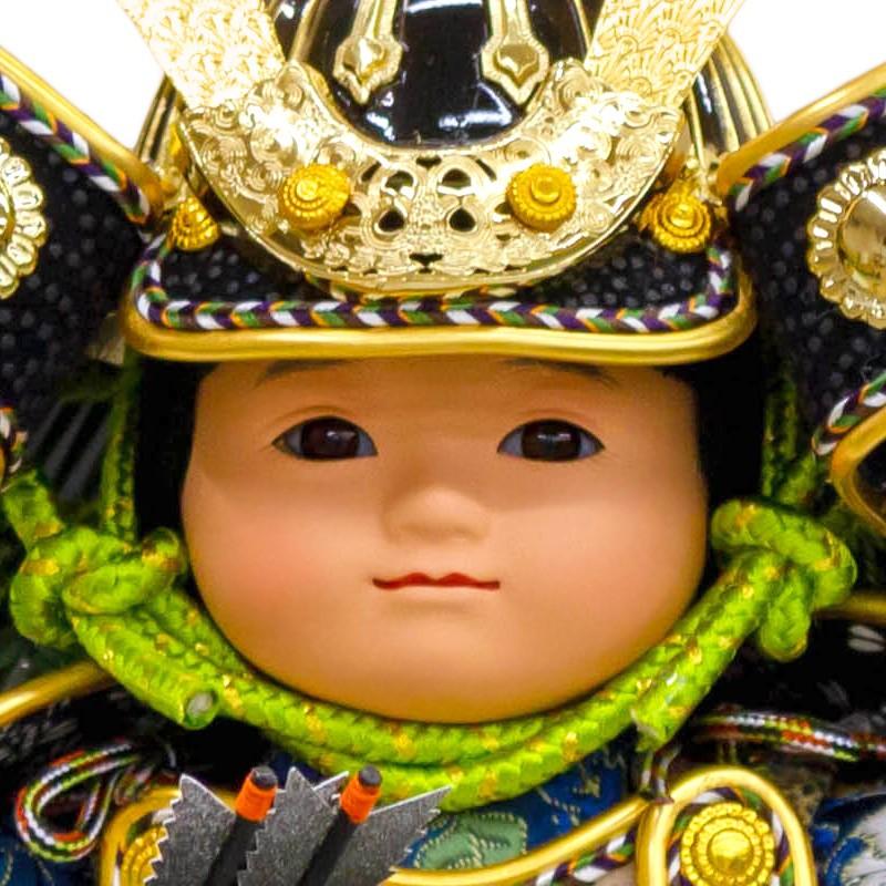 100周年記念祭】五月人形 子供大将飾り 単品 武者人形 清雲斉作 鎧着