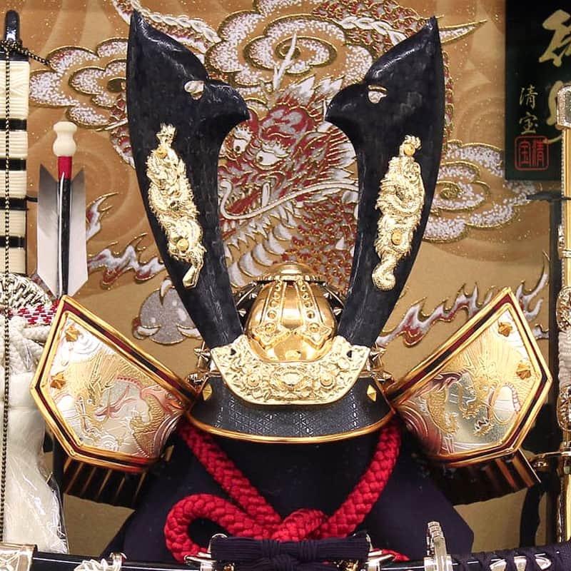 100周年記念祭】五月人形 コンパクト 兜ケース飾り 兜飾り 清宝作 10号