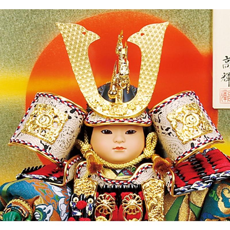 100周年記念祭】五月人形 コンパクト 子供大将飾り 武者人形 ケース