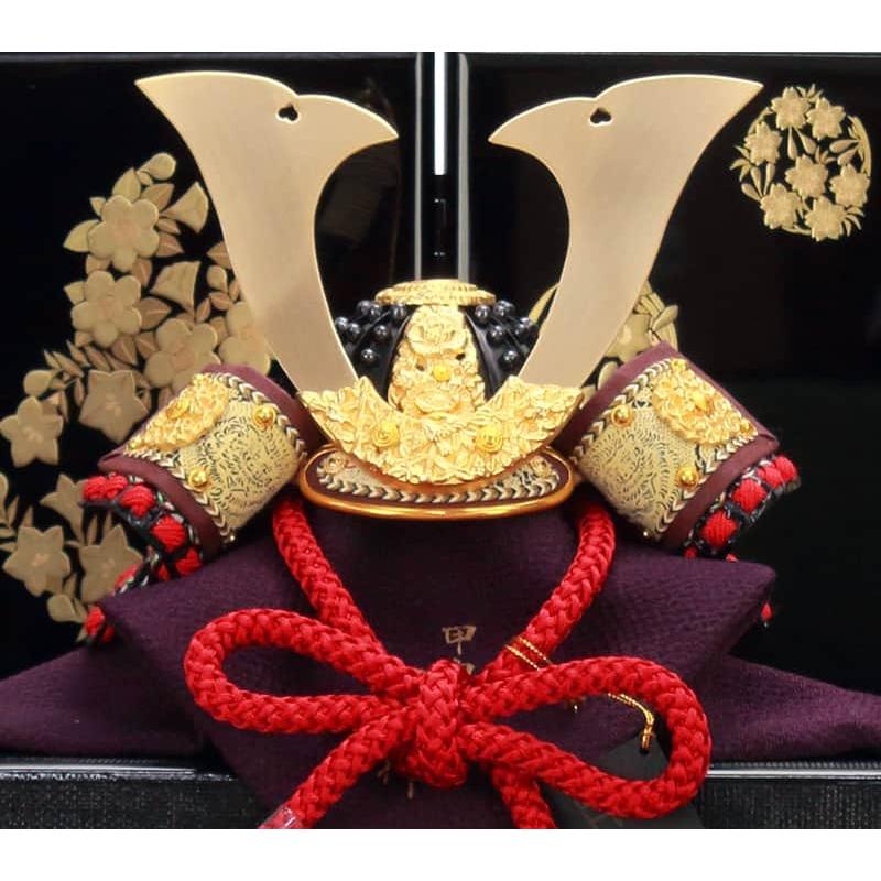10号兜 大塔兜 中鍬形 赤糸縅 五月人形 コンパクト飾り 兜飾り お祝い　兜 楽天市場】五月人形 10号兜 大塔兜 中鍬形 赤糸縅兜飾り かぶと 端午の