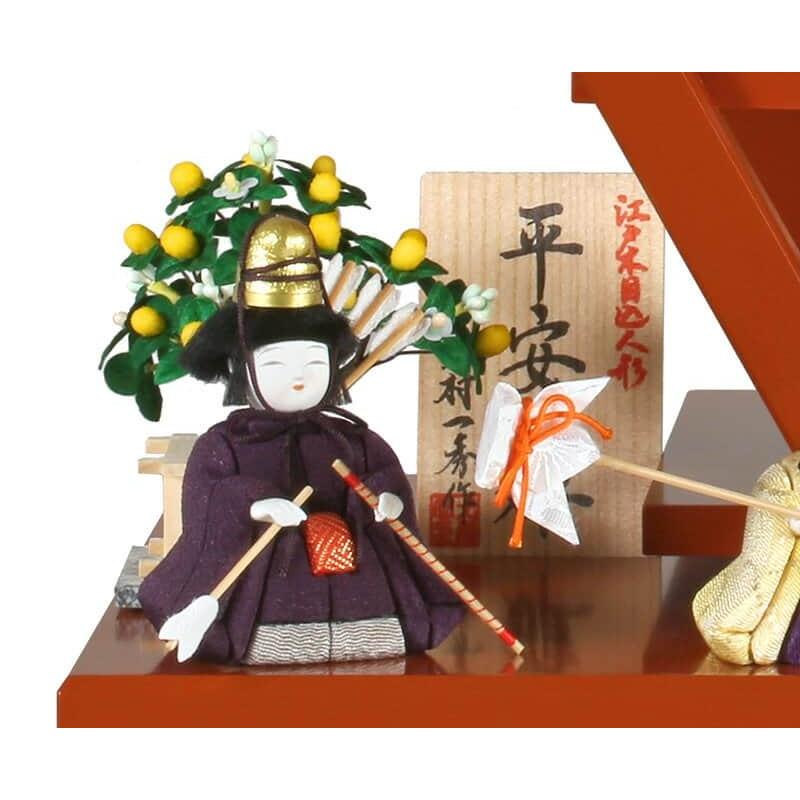 【新品訳あり】 雛人形 一秀 ひな人形 雛 木目込人形飾り 段飾り 十五人飾り 木村一秀作 平安雛 12号 h023-id-007 【HOV2086003268】(72701円)