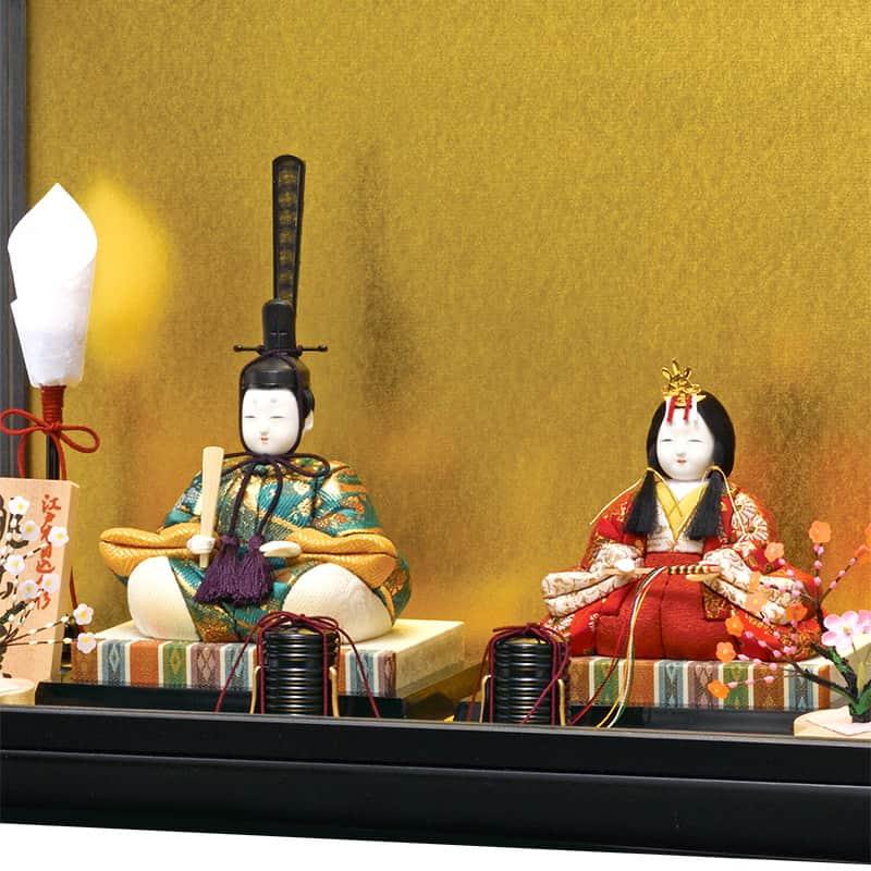 木目みひな人形 夫婦雛 木製ひな人形Aセット / ササキ工芸 | クラフト 