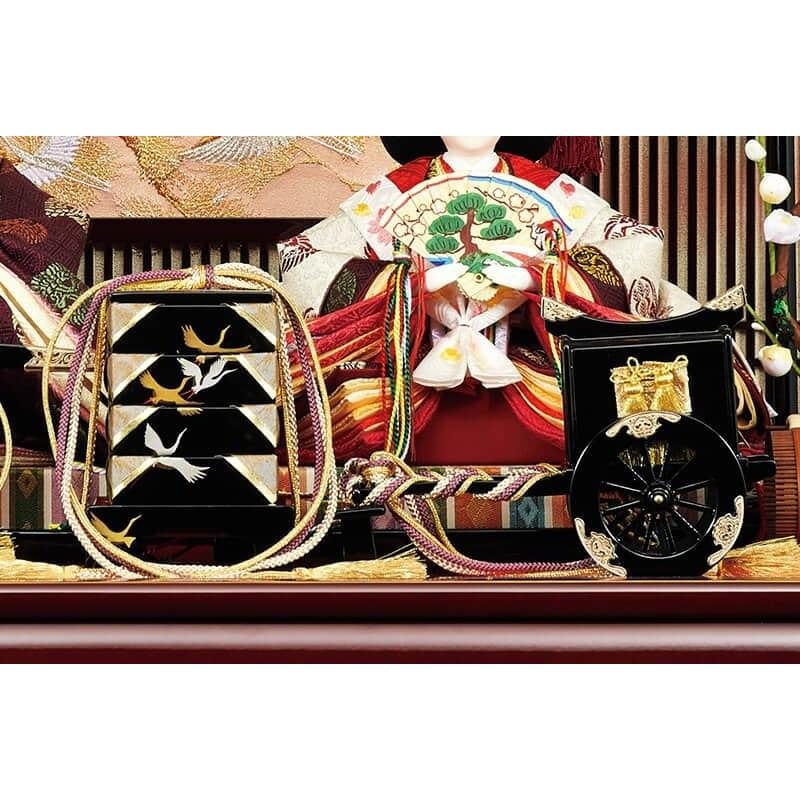 【新品 30%off 送料無料】 雛人形 吉徳大光 コンパクト ひな人形 雛 ケース飾り 親王飾り 御雛 金襴 小三五親王 アクリルケース h053-ys-322950 【FKP2322976561】(80960円)
